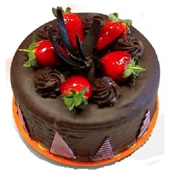 Tam Kıvamında Çikolatalı 2-3 Kişilik Yuvarlak Pasta